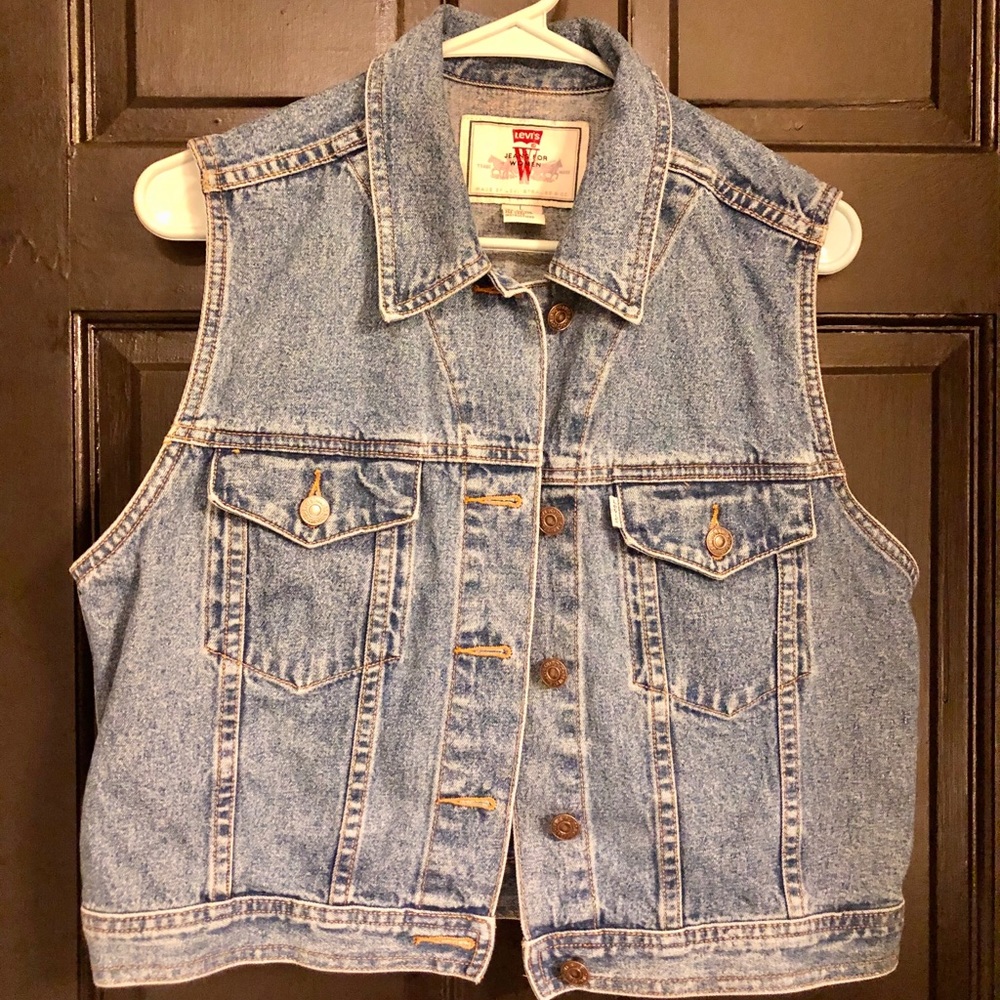 Vintage Levi Blue Jean Vest